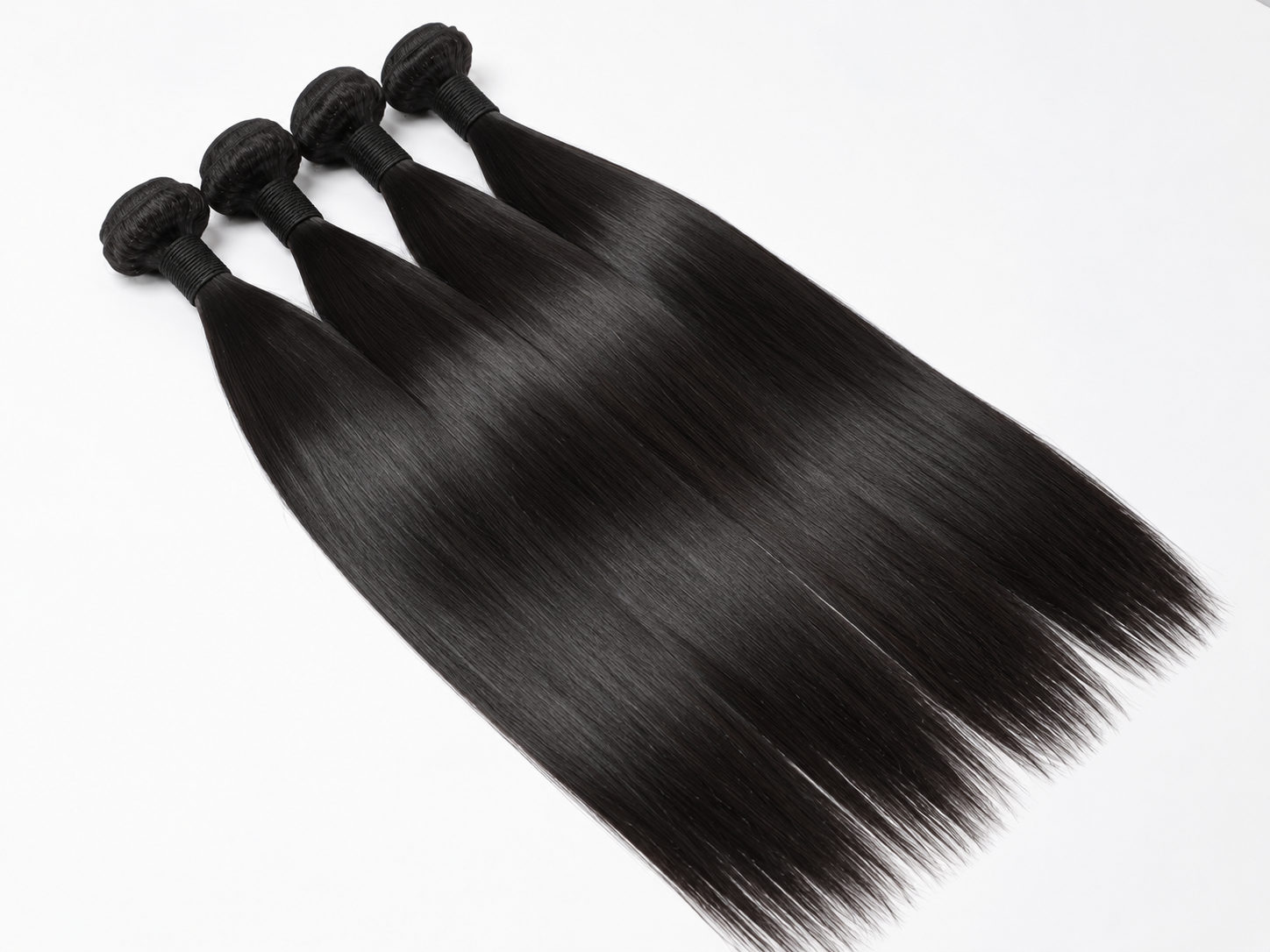 BUNDLES STRAIGHT VIRGIN HAIR PREMIUM —  100% HUMAIN