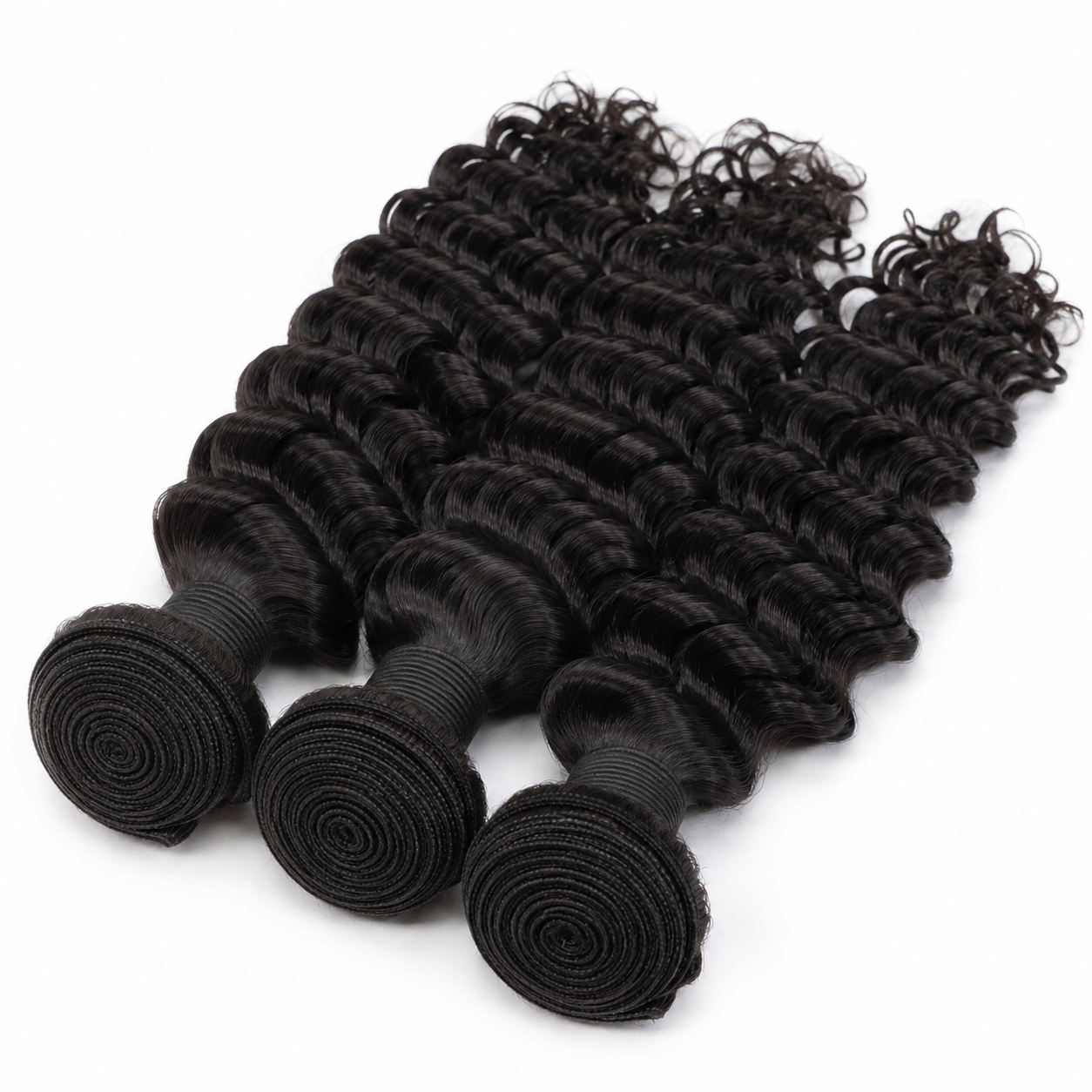 BUNDLES DEEP WAVES VIRGIN HAIR PREMIUM —  100% HUMAIN