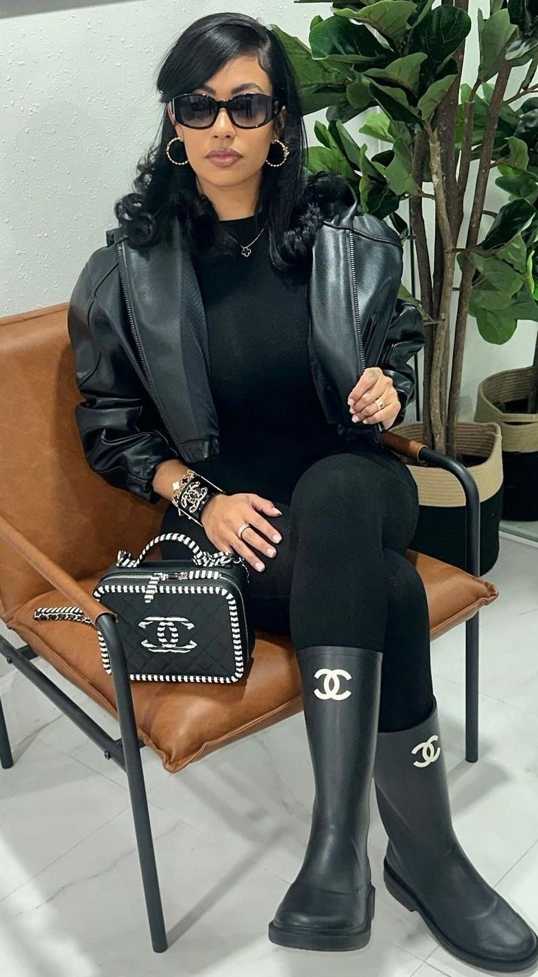Chanel Rain Boots Noir