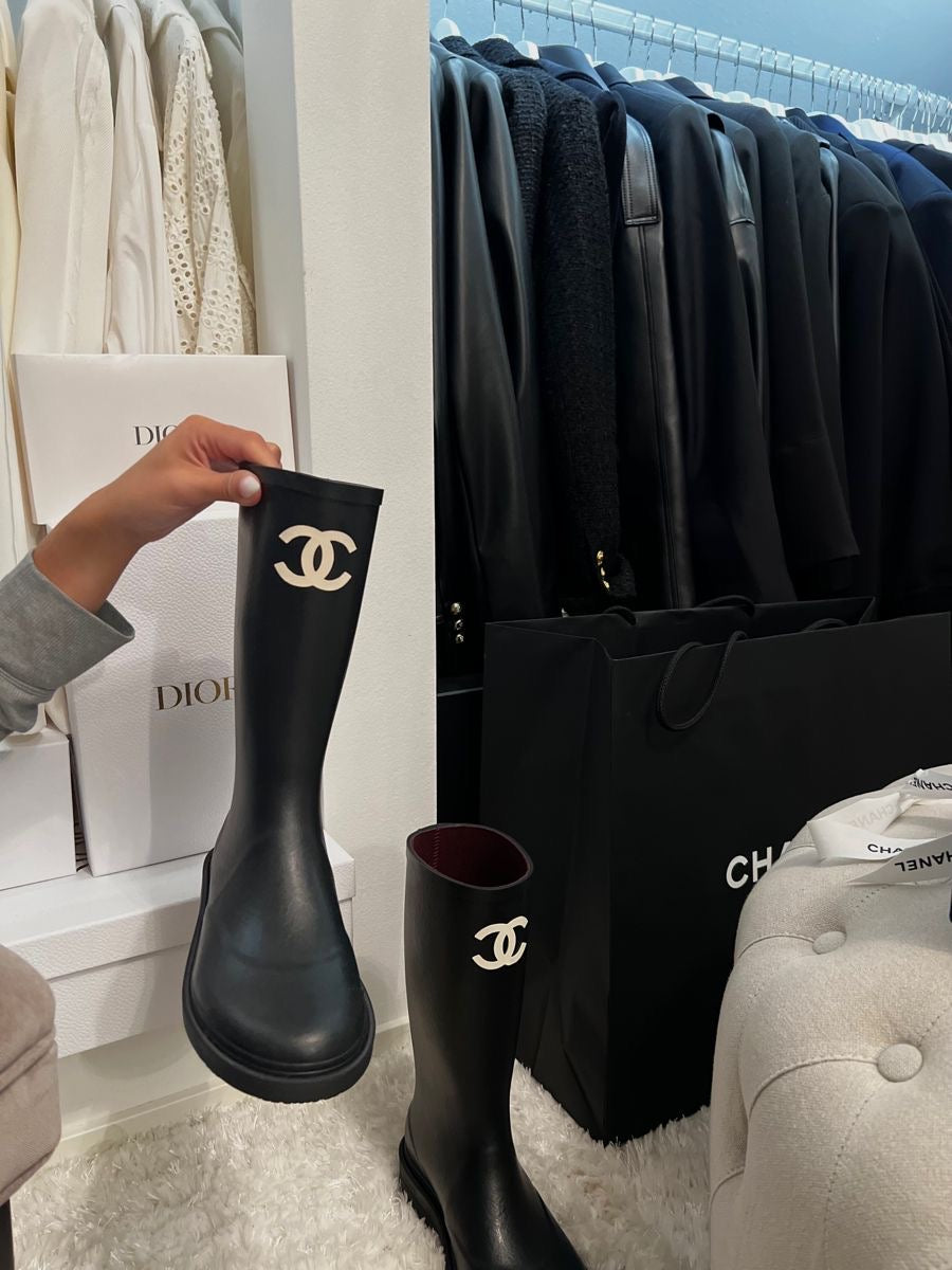 Chanel Rain Boots Noir