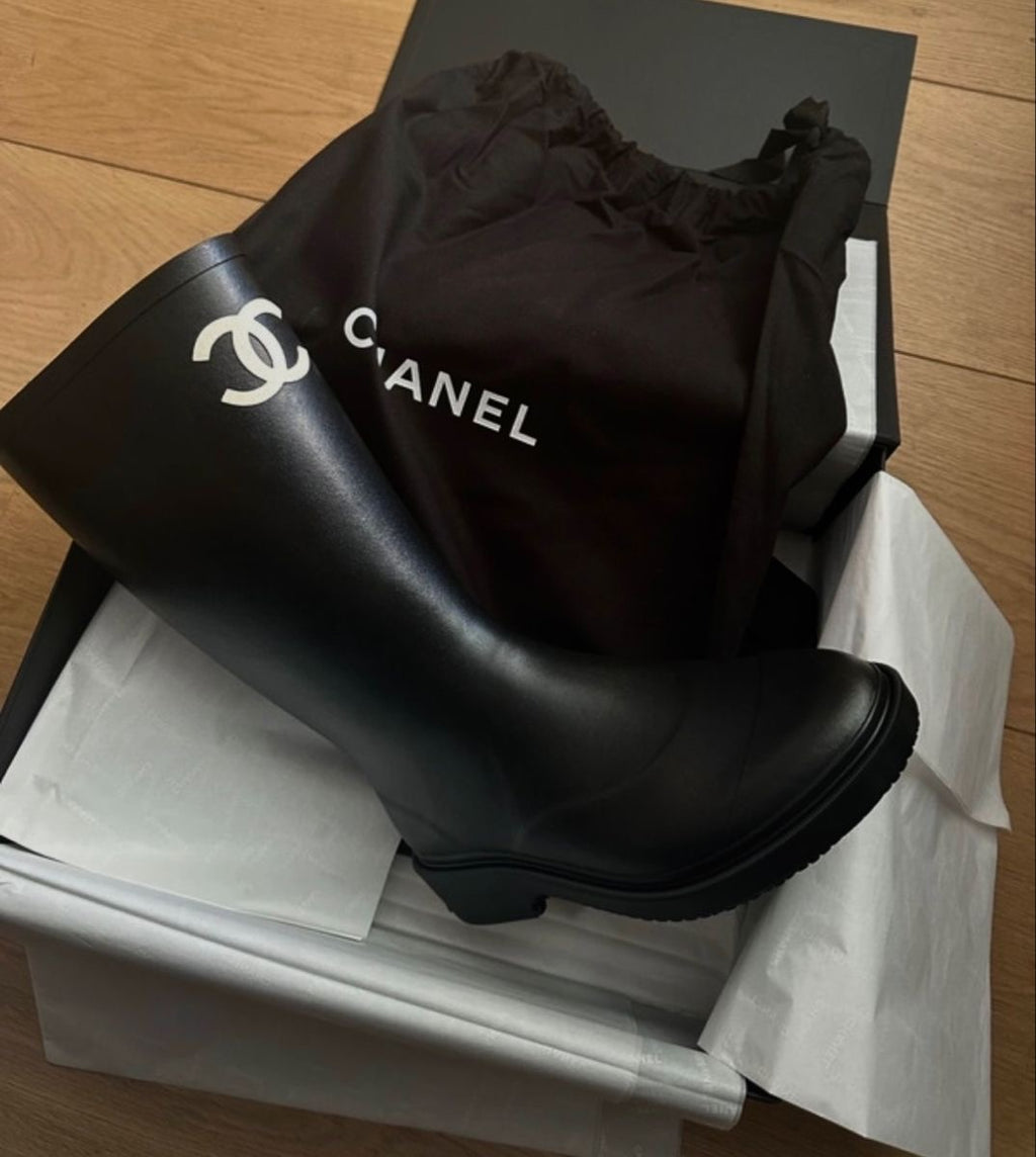 Chanel Rain Boots Noir