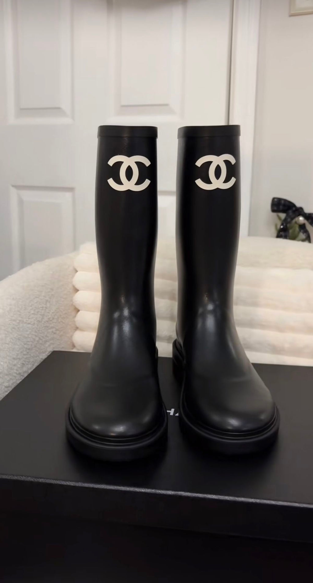 Chanel Rain Boots Noir