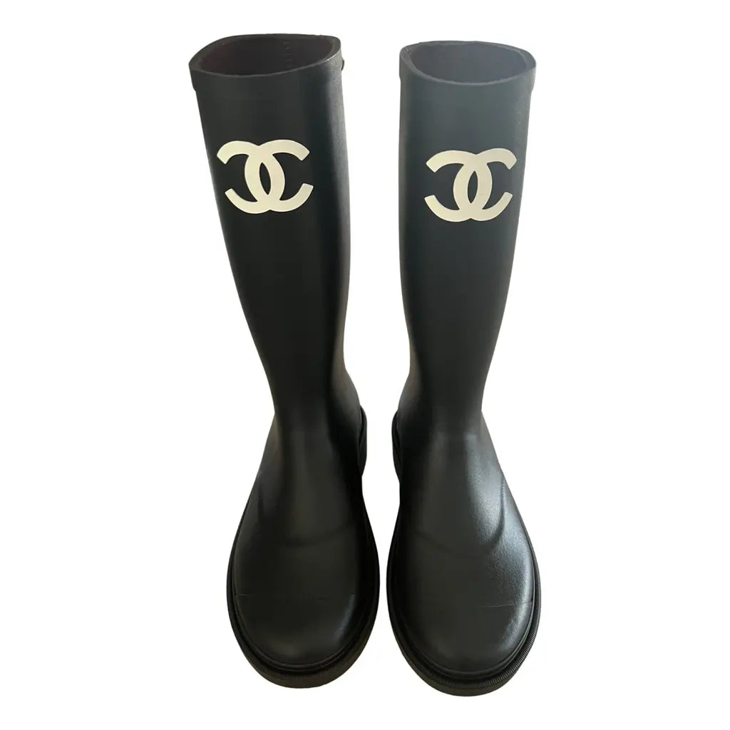 Chanel Rain Boots Noir