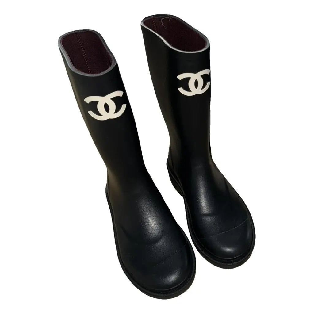 Chanel Rain Boots Noir