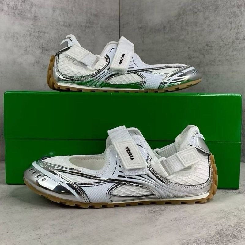 Bottega Veneta Orbit Flash Mary-Jane Sneakers